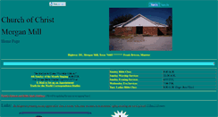 Desktop Screenshot of morganmillcofc.faithweb.com