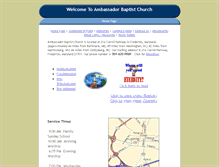 Tablet Screenshot of ambassadorbaptistchurch.faithweb.com