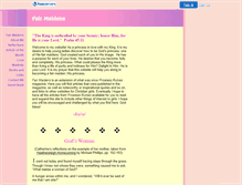 Tablet Screenshot of fairmaidens.faithweb.com