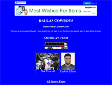 Tablet Screenshot of dallascowboys.faithweb.com