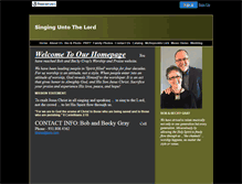 Tablet Screenshot of bobandbeckygray.faithweb.com