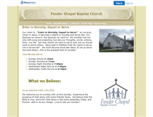 Tablet Screenshot of fenderchapel.faithweb.com