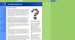 Desktop Screenshot of bibleanswerguy.faithweb.com