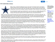 Tablet Screenshot of dallas-cowboys.faithweb.com