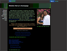 Tablet Screenshot of ministerbarry.faithweb.com