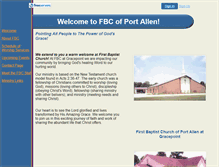 Tablet Screenshot of fbcportallen.faithweb.com