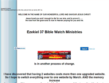Tablet Screenshot of ezekiel37biblewatch.faithweb.com