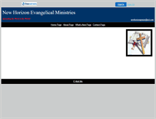 Tablet Screenshot of newhorizonministries.faithweb.com
