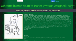 Desktop Screenshot of invaderzim.faithweb.com