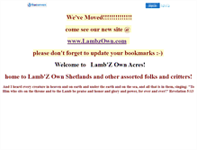 Tablet Screenshot of lambzown.faithweb.com