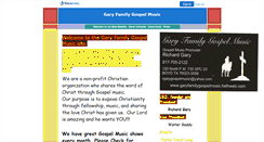 Desktop Screenshot of garyfamilygospelmusic.faithweb.com