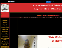 Tablet Screenshot of empoweredbygod.faithweb.com