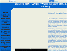 Tablet Screenshot of libertymtnranch.faithweb.com