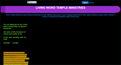 Desktop Screenshot of livingwordway.faithweb.com