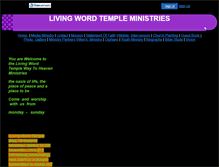 Tablet Screenshot of livingwordway.faithweb.com