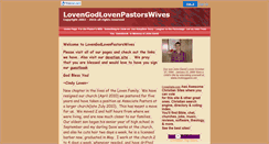 Desktop Screenshot of lovengodlovenpastorswives.faithweb.com