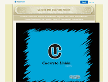 Tablet Screenshot of cuartetounion.faithweb.com