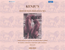 Tablet Screenshot of kenju.faithweb.com