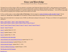 Tablet Screenshot of graceandknowledge.faithweb.com