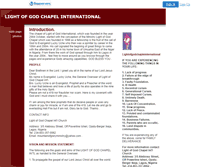 Tablet Screenshot of lightofgodchapelinternational.faithweb.com