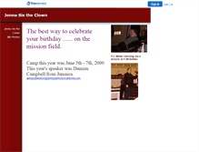 Tablet Screenshot of jennasistheclown.faithweb.com