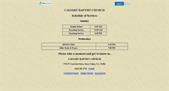 Desktop Screenshot of calvary-baptist.faithweb.com