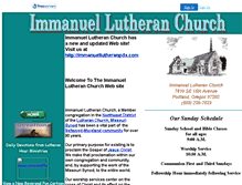 Tablet Screenshot of immanuel.faithweb.com