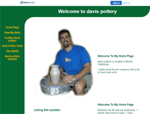 Tablet Screenshot of davispottery.faithweb.com