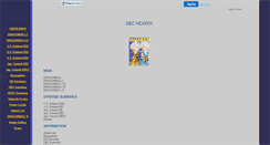 Desktop Screenshot of dbzheaven.faithweb.com