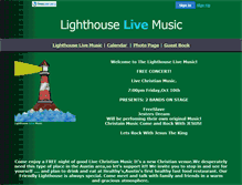 Tablet Screenshot of lighthouselivemusic.faithweb.com