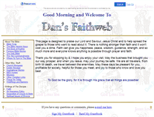 Tablet Screenshot of dans.faithweb.com