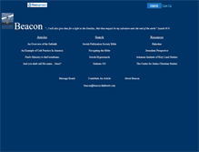 Tablet Screenshot of beacon.faithweb.com