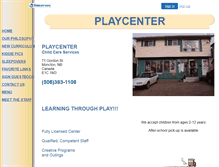 Tablet Screenshot of playcenter.faithweb.com