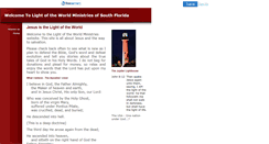 Desktop Screenshot of lightoftheworldministriesofsouthflorida.faithweb.com