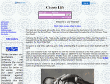 Tablet Screenshot of chooselife.faithweb.com