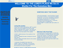 Tablet Screenshot of lordsplace.faithweb.com