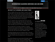 Tablet Screenshot of diversifiedcleaning.faithweb.com