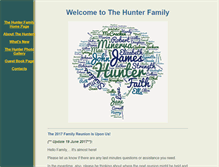 Tablet Screenshot of hunterfamily.faithweb.com