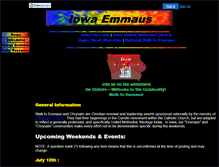 Tablet Screenshot of emmaus.faithweb.com