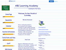 Tablet Screenshot of abclearningacademy.faithweb.com