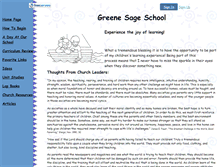 Tablet Screenshot of greenesageschool.faithweb.com
